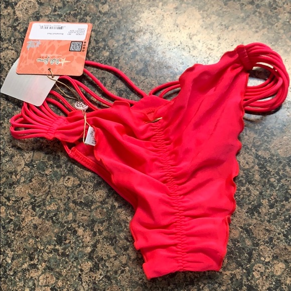 Pink/red luli fama Bikini bottoms - Picture 4 of 5